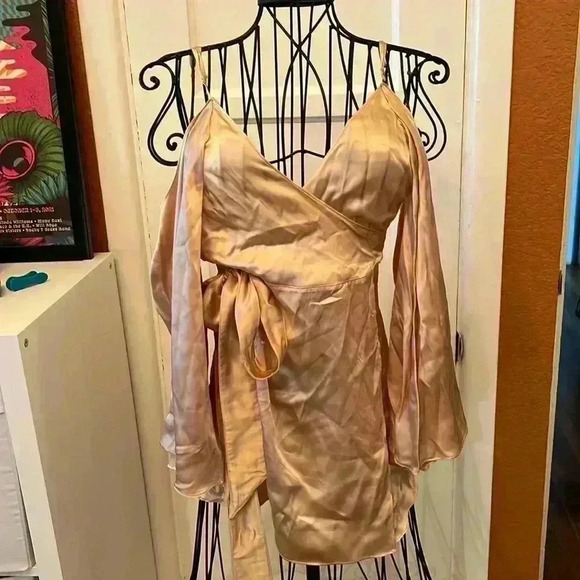 Are You Am I 100% Silk Dress-Sz XS - Picture 1 of 7